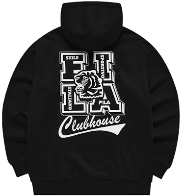 FILA FUSION 寬版深黑色圖案連帽上衣 T11M142214F-BK Buy FILA FUSION 寬版深黑色圖案連帽上衣 T11M142214F-BK