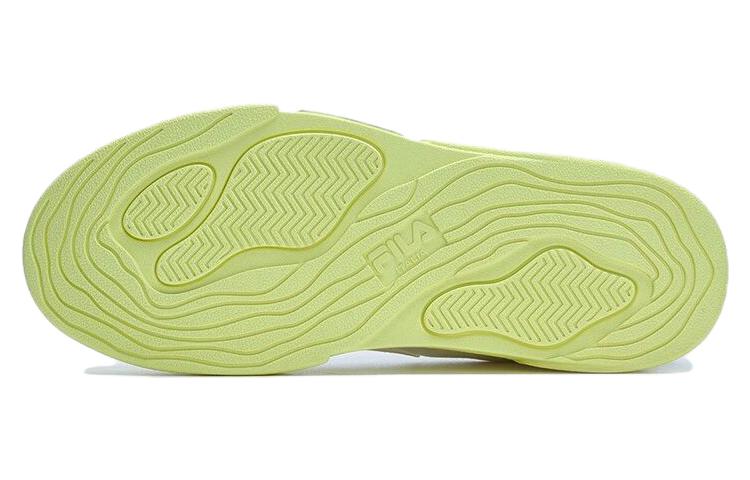 Shop FILA FUSION斐樂潮牌 POP II 防滑耐磨 低幫 帆布鞋 男款 黃