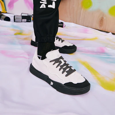 FILA FUSION Pop 2 Skate Schuhe ''Weiß Schwarz'' T12M332101FWP Sizing FILA FUSION Pop 2 Skate Schuhe ''Weiß Schwarz'' T12M332101FWP