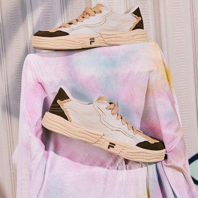 Kasut Skate FILA FUSION Pop 2 'Beige Hitam' T12M332101FOT 4