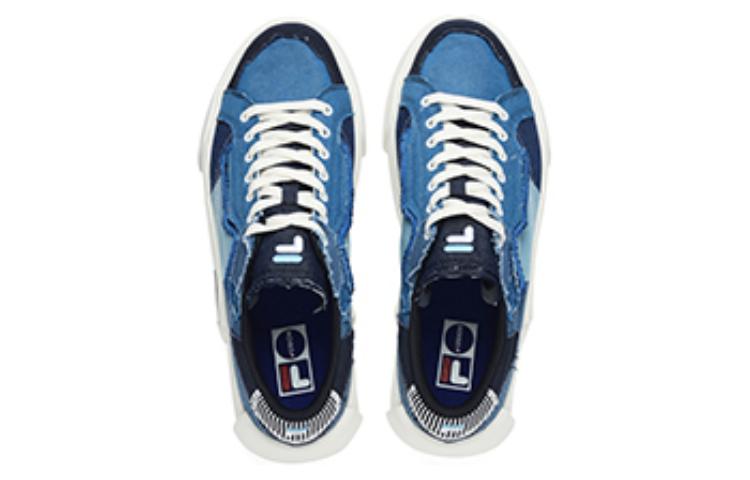 Lookbook FILA FUSION Pop Skate Schuhe ''Blau Weiß'' T12M228207FQM