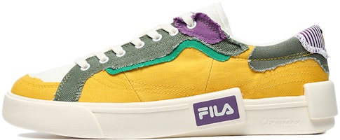 FILA FUSION Pop Skate Shoes 'Yellow Green White' T12M228207FOO FILA FUSION Pop Skate Shoes 'Yellow Green White' T12M228207FOO
