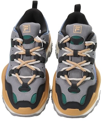FILA FUSION QD96 'Mystic Grey Alpine Green' T12M241201FFA Shop FILA FUSION QD96 'Mystic Grey Alpine Green' T12M241201FFA