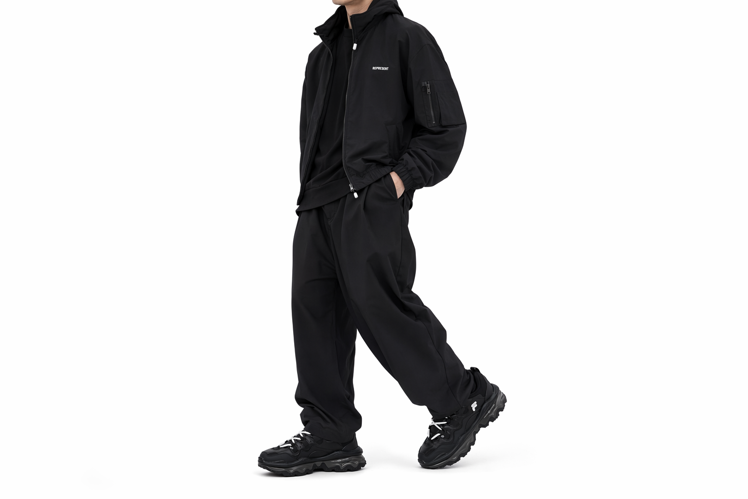Order FILA FUSION QD96 Athletic Shoes 'Black' T12M241201FBK