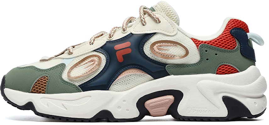 FILA FUSION Raccoon Sneakers 'White Green Red' T12M231121FWL Buy FILA FUSION Raccoon Sneakers 'White Green Red' T12M231121FWL