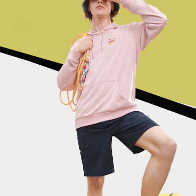 FILA FUSION 彩虹印花連帽衫 男女款 - 粉色 T11U333207FPK Shop FILA FUSION 彩虹印花連帽衫 男女款 - 粉色 T11U333207FPK