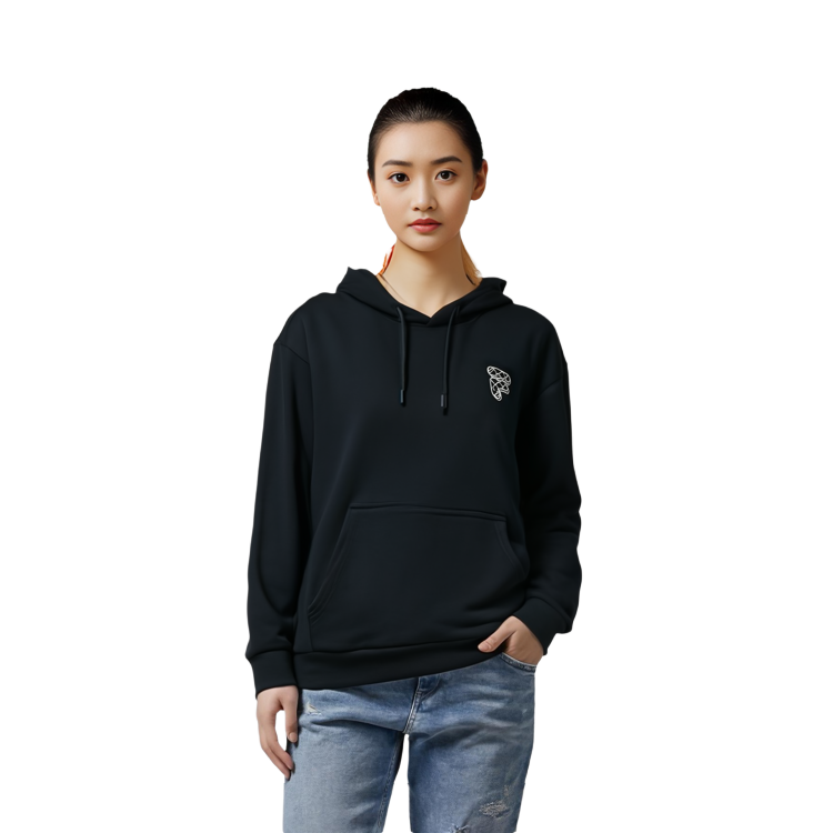 Purchase FILA Fusion 復古黑色連帽衫 經典標誌印花 男女款 經典套頭款 T11U413207FBK