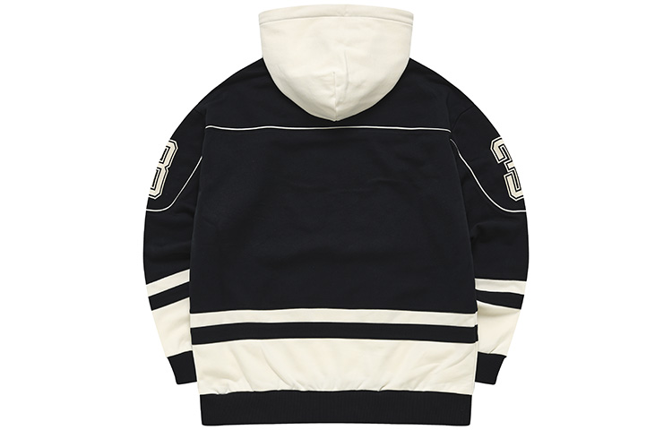 FILA Fusion Retro Colorblock Hoodie with Chest Logo - Unisex Black T11U245201F-BK 圖 3