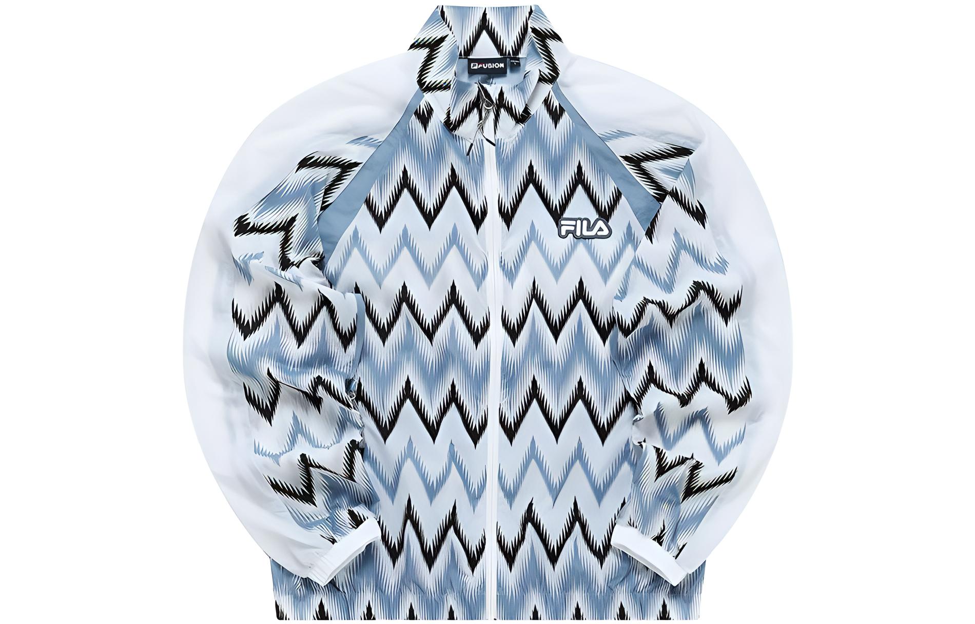 FILA Fusion Retro Lightweight Geometric Logo Jacket - Blue T11M235701F-BU