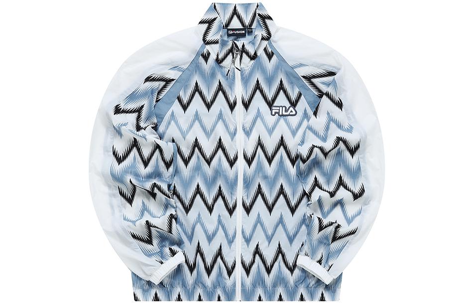 FILA Fusion Retro Lightweight Geometric Logo Jacket - Blue T11M235701F-BU 圖 2