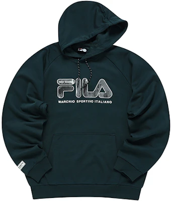 FILA FUSION Retro Logo Hoodie Grafis Biru Laut T11M141201F-DB Buy FILA FUSION Retro Logo Hoodie Grafis Biru Laut T11M141201F-DB