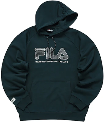 FILA FUSION Retro Logo Hoodie Grafis Biru Laut T11M141201F-DB Order FILA FUSION Retro Logo Hoodie Grafis Biru Laut T11M141201F-DB