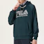 Sizing FILA FUSION Retro Logo Hoodie Grafis Biru Laut T11M141201F-DB