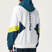 Purchase FILA FUSION Retro Logo Print Loose Fit Track Jacket White Mens T11M141701FWT
