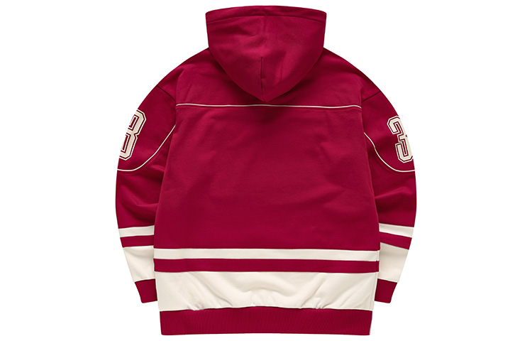 FILA Fusion Retro Red Hoodie Unisex with Logo Print and Lettering Design T11U245201F-RD 圖 3