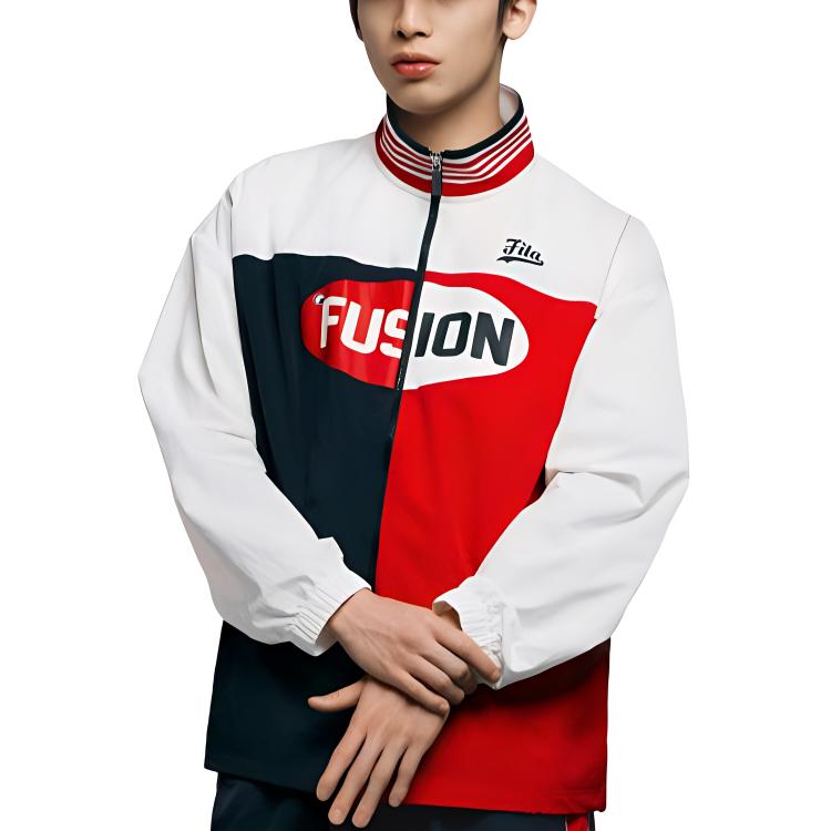 Shop Chaqueta FILA Fusion Retro Sports Colorblock con Cierre para Hombre - Roja T11M422701F-WI