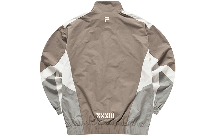 FILA FUSION Retro Sports Logo Zip-Up Jacket for Men in Dark Gray Brown T11M315704F-BN 圖 3