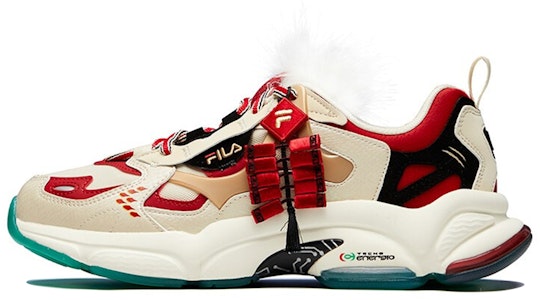 휠라 퓨전 RJV '크림화이트 다크레드' T12M111117FAR Buy 휠라 퓨전 RJV '크림화이트 다크레드' T12M111117FAR