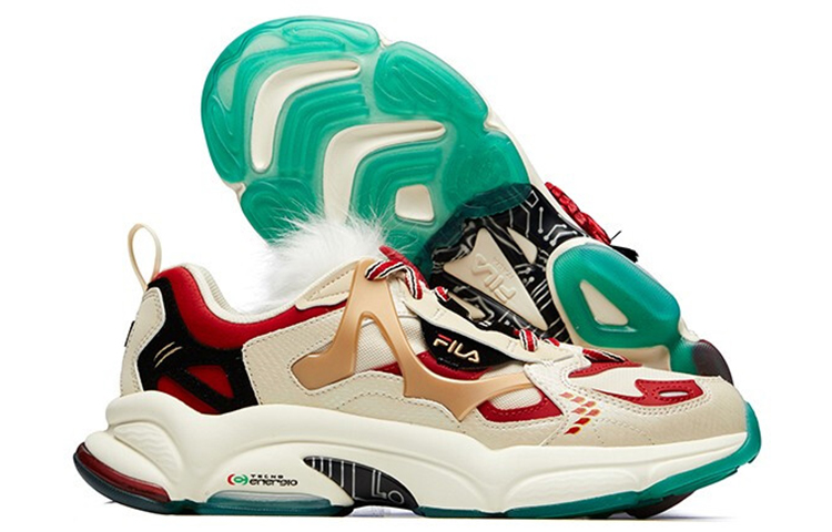 Details for FILA FUSION RJV 'Blanco Crema Rojo Oscuro' T12M111117FAR