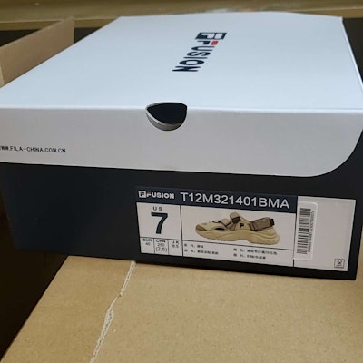 FILA FUSION Sandals 2023 'Magic Tape Conch Beach' t12m321401bma Lookbook FILA FUSION Sandals 2023 'Magic Tape Conch Beach' t12m321401bma