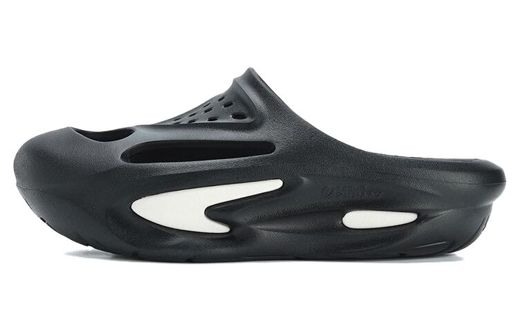 FILA FUSION Shell Slipper 'Black White'