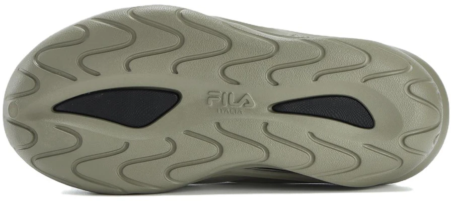 FILA FUSION Shell Pantoffel ''Groen Zwart'' T12M321505ASB Shop FILA FUSION Shell Pantoffel ''Groen Zwart'' T12M321505ASB