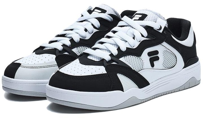 FILA FUSION スマッシュ スニーカー 白黒 T12M323201FWB Lookbook FILA FUSION スマッシュ スニーカー 白黒 T12M323201FWB