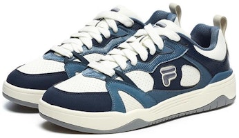 FILA FUSION Smash Kasut 'Navy Putih' T12M243227FWM Lookbook FILA FUSION Smash Kasut 'Navy Putih' T12M243227FWM