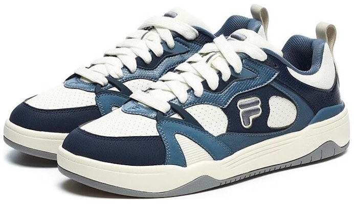 FILA FUSION Smash Sneakers 'Navy White' T12M243227FWM Lookbook FILA FUSION Smash Sneakers 'Navy White' T12M243227FWM