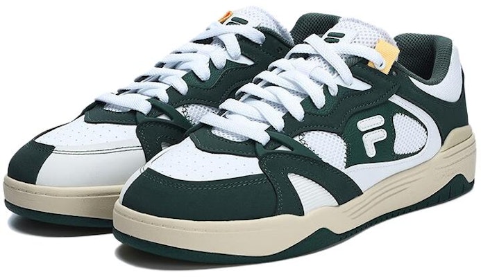 FILA FUSION Smash 休闲鞋 '白绿米色' T12M323201FWG Lookbook FILA FUSION Smash 休闲鞋 '白绿米色' T12M323201FWG