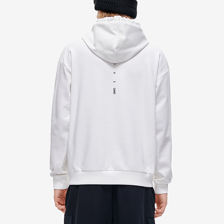 FILA Fusion Solid Letter Print Pullover Hoodie Standard White T11M241202FWT 圖 6