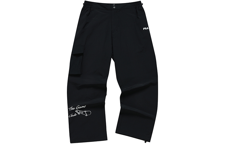 FILA Fusion Street Sport Fashion Loose Fit Casual Pants. T11M221802FBK