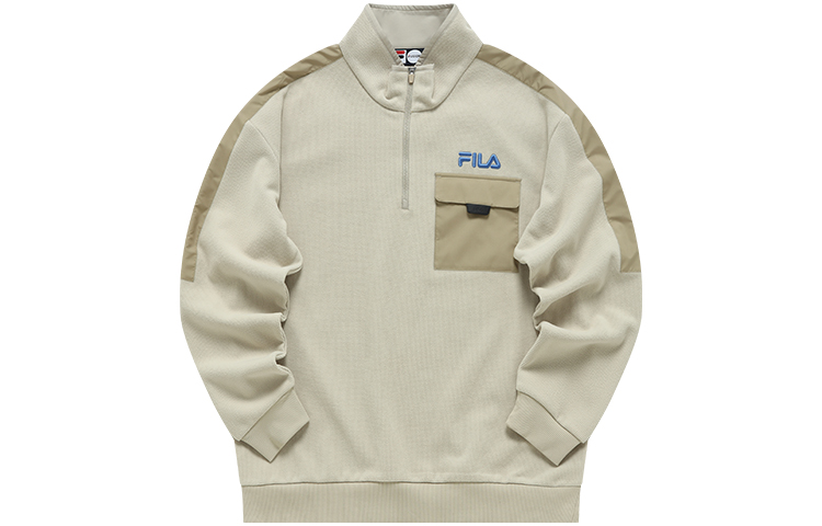 Order FILA FUSION 街頭運動暖款套頭衫 米色棕色 T11M211204F-DK