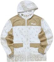 Order FILA Fusion Street Sport Woven Hooded Jacket in Cloud Khaki Color T11M221707FLK