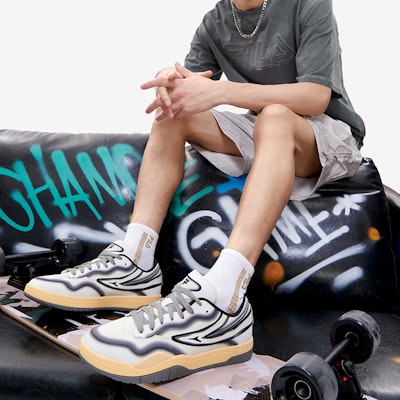 FILA FUSION斐樂潮牌 T88 SKB 時尚休閒 低幫 板鞋 男款 古白 Details for FILA FUSION斐樂潮牌 T88 SKB 時尚休閒 低幫 板鞋 男款 古白
