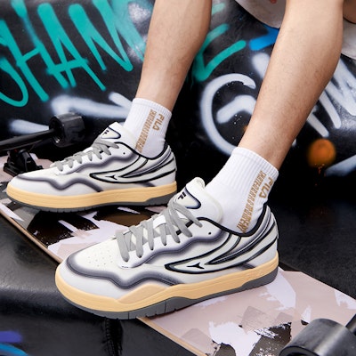 FILA FUSION斐樂潮牌 T88 SKB 時尚休閒 低幫 板鞋 男款 古白 Cheap FILA FUSION斐樂潮牌 T88 SKB 時尚休閒 低幫 板鞋 男款 古白
