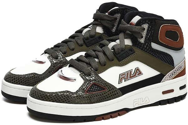 FILA FUSION Teratach 'Olive White' Hijau Zaitun Putih T12M243211FOB Order FILA FUSION Teratach 'Olive White' Hijau Zaitun Putih T12M243211FOB