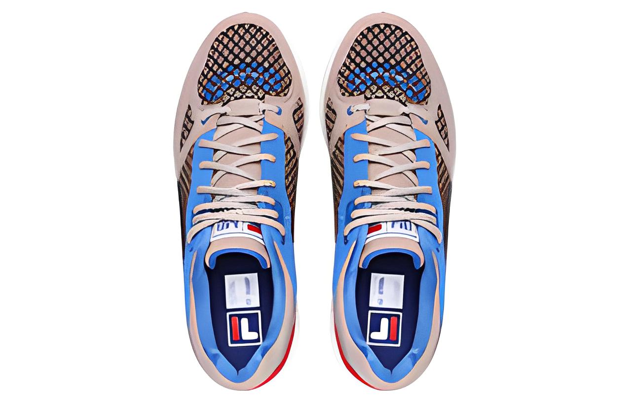 Lookbook Chaussures FILA FUSION Teratach Low x Marcelo Burlon Basket ''Marron Bleu'' T12M229104FSP