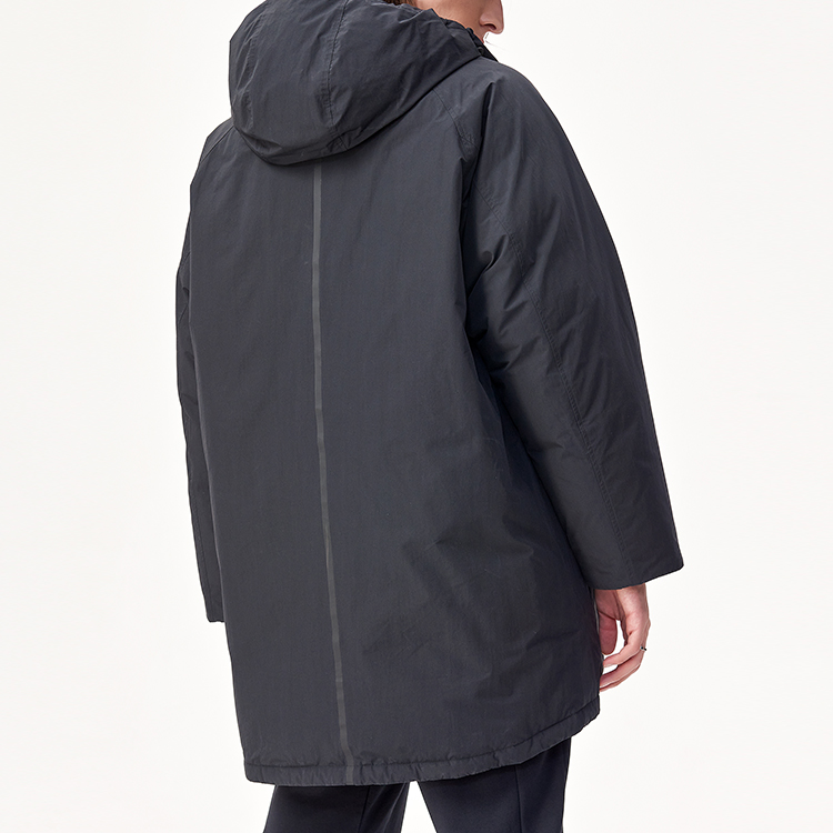 FILA FUSION Tokyo Studio Black Long Down Jacket with Warm Hooded Design. T11M146903F-BK 圖 5