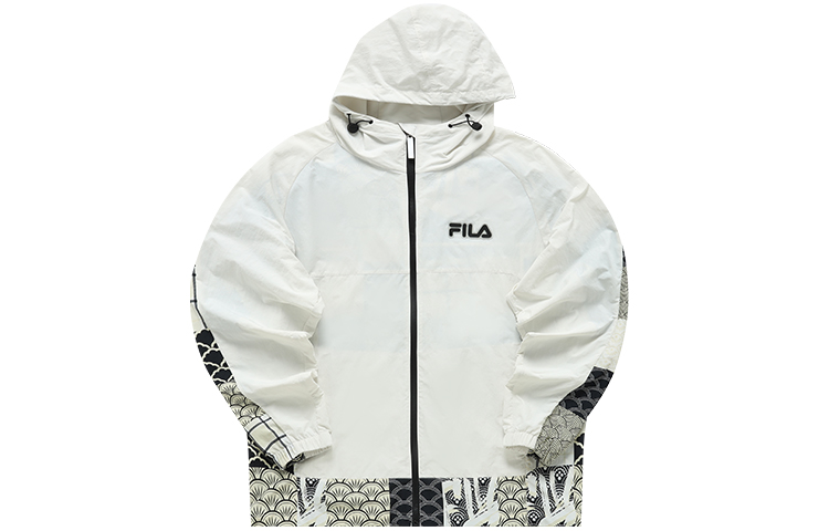 FILA FUSION Tokyo Studio Champagne White Fashion Woven Jacket T11M216701FIV