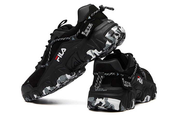 Shop 휠라 퓨전 트레이너 블랙/화이트 (Fila Fusion 트레이너 블랙/화이트 is also good and shorter) T12M115205FBK