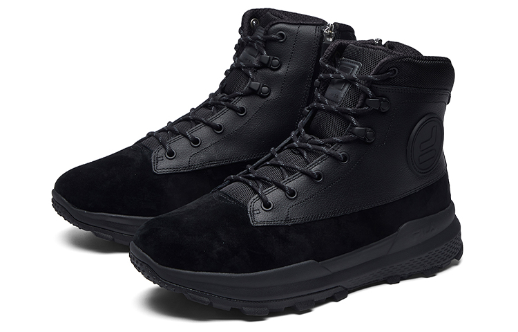 Lookbook FILA Fusion Trooper 1S High ''Zwarte Fleece-Outdoorlaars'' T12M044112FBK
