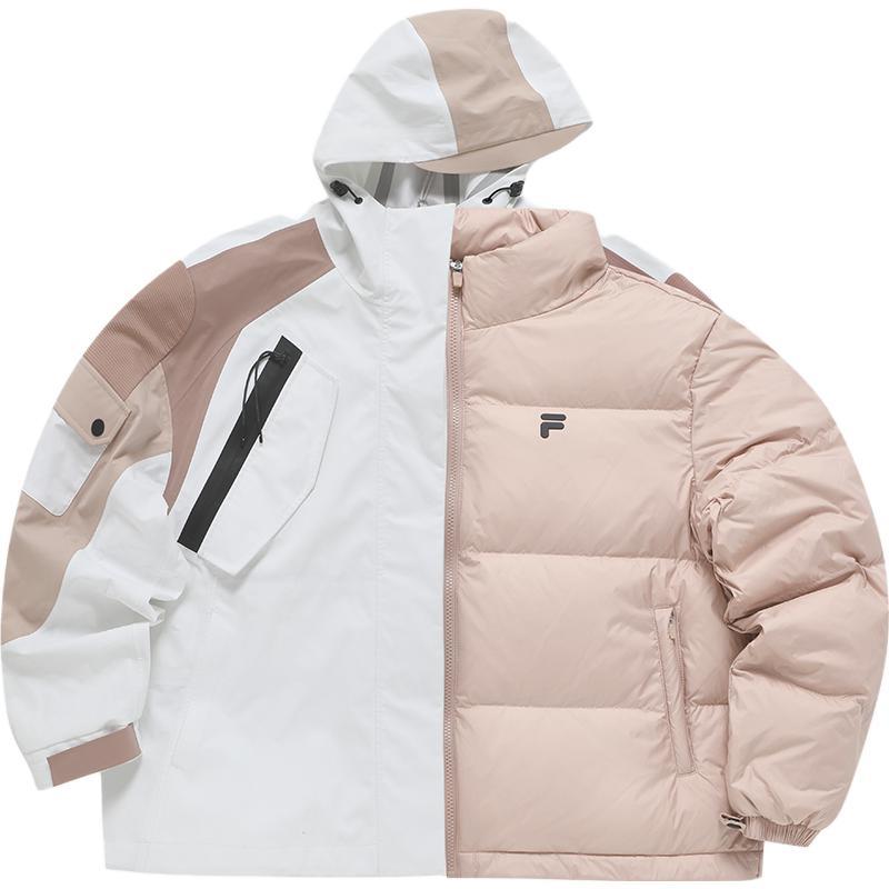 FILA FUSION Unisex Fashion Loose Fit White Down Jacket T11W341901F-WT 圖 2
