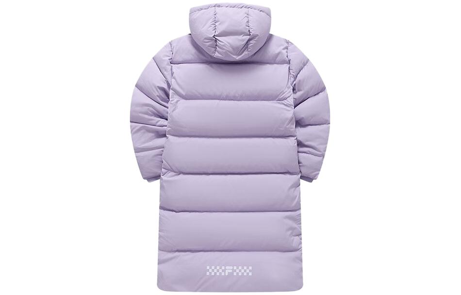 FILA Fusion Unisex Long Hooded Down Jacket in Mystic Purple. T11U343905F-VT 圖 3