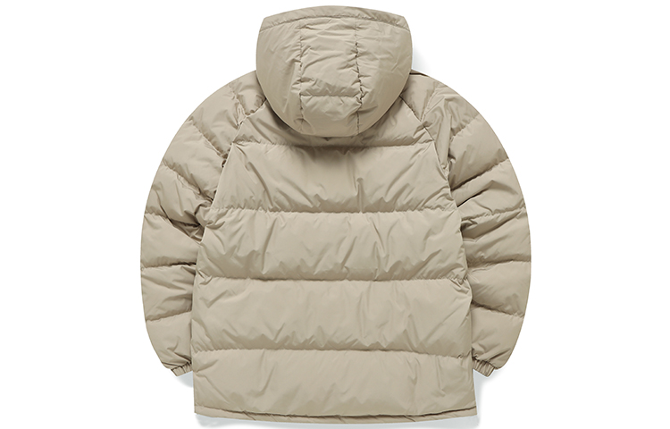 FILA FUSION Unisex Loose Fit Letter Logo Hooded Down Jacket Beige Winter Wear. T11U141906FBG 圖 3