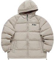 FILA Fusion ユニセックス ミニマリスト ジッパー付き暖かいダウンジャケット. T11U346901F-BG Order FILA Fusion ユニセックス ミニマリスト ジッパー付き暖かいダウンジャケット. T11U346901F-BG