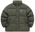 Order FILA Fusion Unisex Puffer Jacket Solid Logo High Neck Warm Down - Sangno Green. T11U343904F-GN