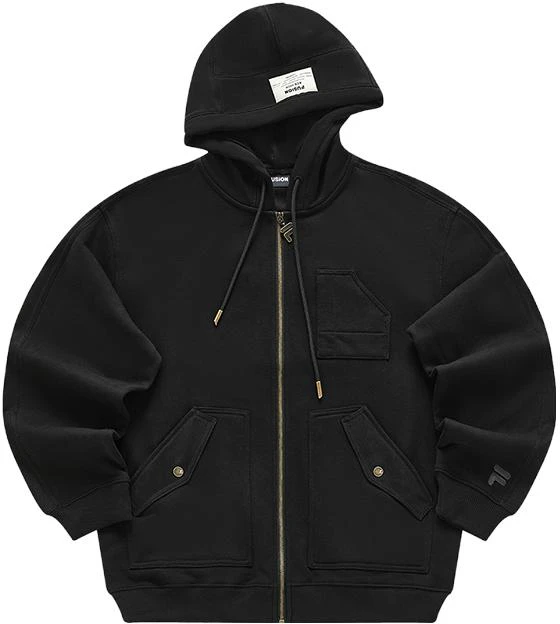 fila-fusion-unisex-solid-black-loose-fit-zip-up-hoodie-jacket-t11-u413506-f-bk