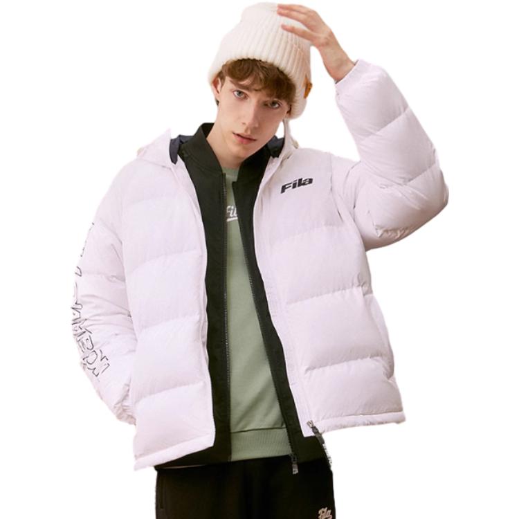 Purchase FILA Fusion Unisex White Minimalist Windproof Puffer Down Jacket. T11U346901F-WT