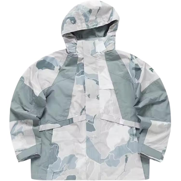 FILA FUSION Urban Tech Hooded Jacket Blue Purple Green Casual Sportswear T11M411703F-KK